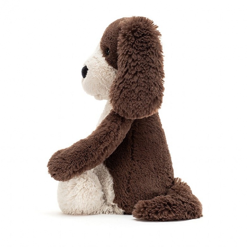 MEDIUM Jellycat Bashful Fudge Puppy 31 CM X 12 CM, Jellycat USA | UZ6291438