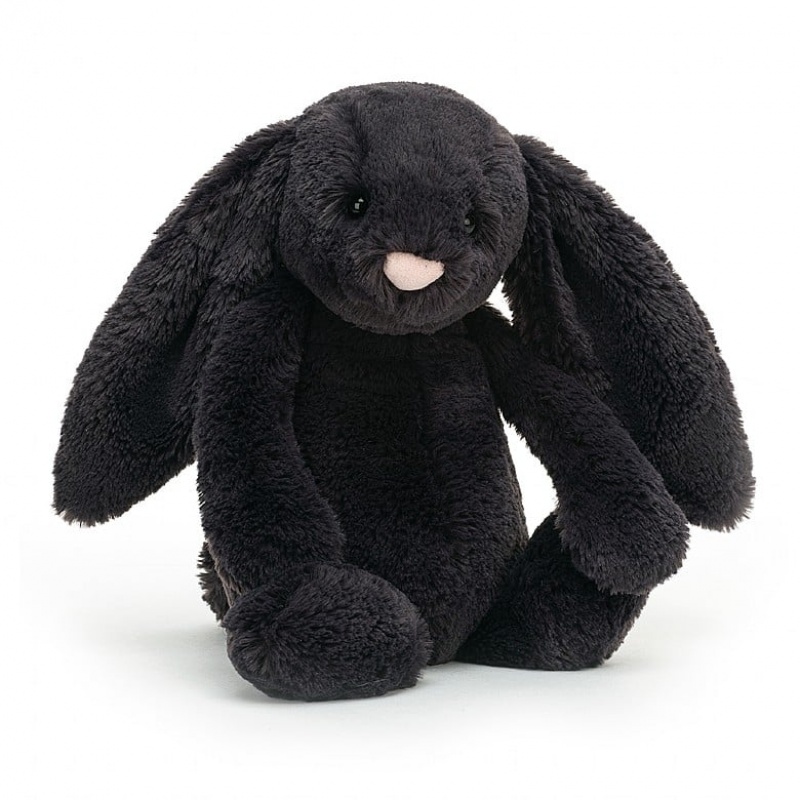 MEDIUM Jellycat Bashful Inky Bunny 31 CM X 12 CM, Jellycat USA | OK9685147