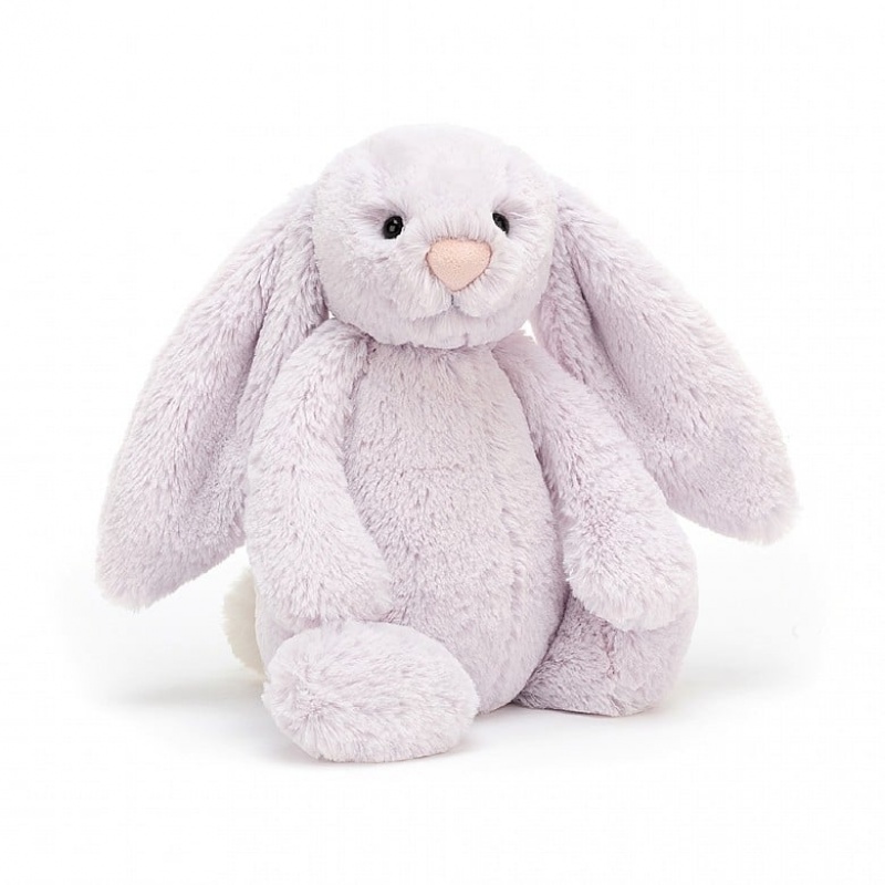 MEDIUM Jellycat Bashful Lavender Bunny 31 CM X 12 CM, Jellycat USA | NC0491273