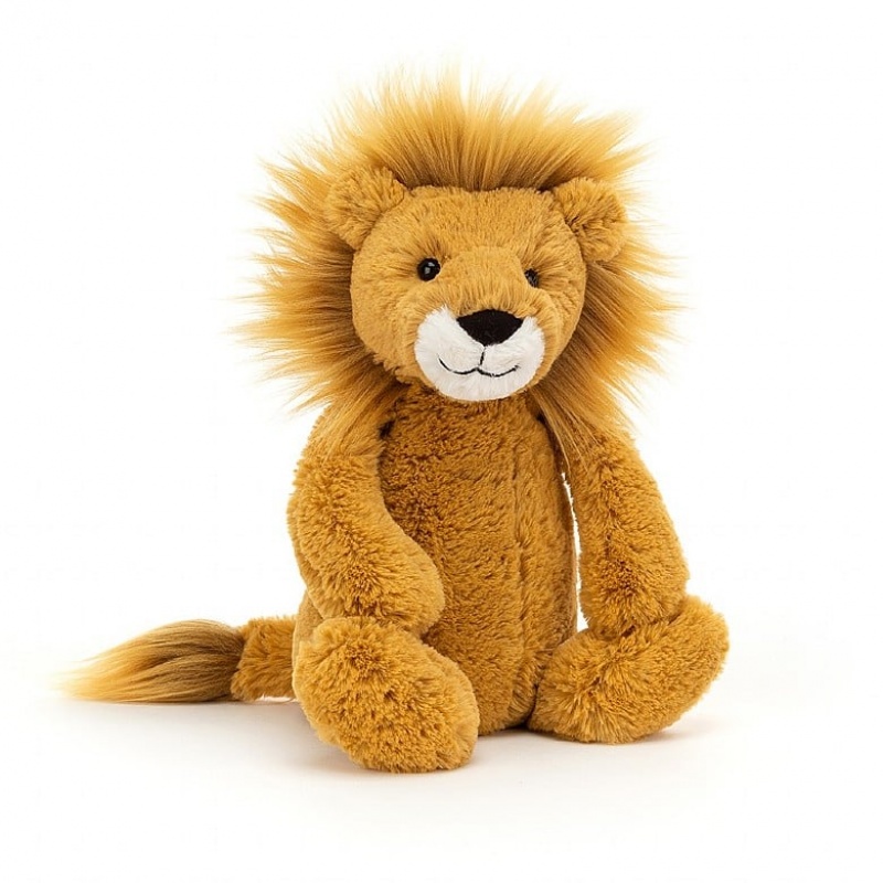 MEDIUM Jellycat Bashful Lion 31 CM X 12 CM, Jellycat USA | BM7152609