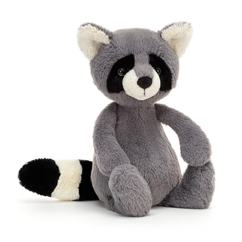 MEDIUM Jellycat Bashful Raccoon 28 CM X 12 CM, Jellycat USA | DS4608193