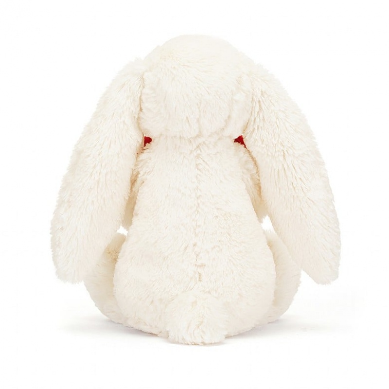 MEDIUM Jellycat Bashful Red Love Heart Bunny 31 CM X 12 CM, Jellycat USA | WK6340785