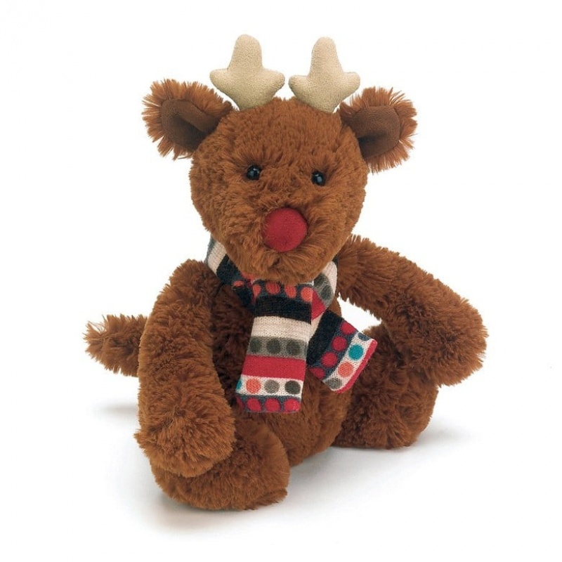 MEDIUM Jellycat Bashful Reindeer 25 CM, Jellycat USA | HC5637149