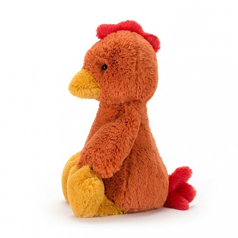 MEDIUM Jellycat Bashful Rooster 31 CM, Jellycat USA | DS8250463