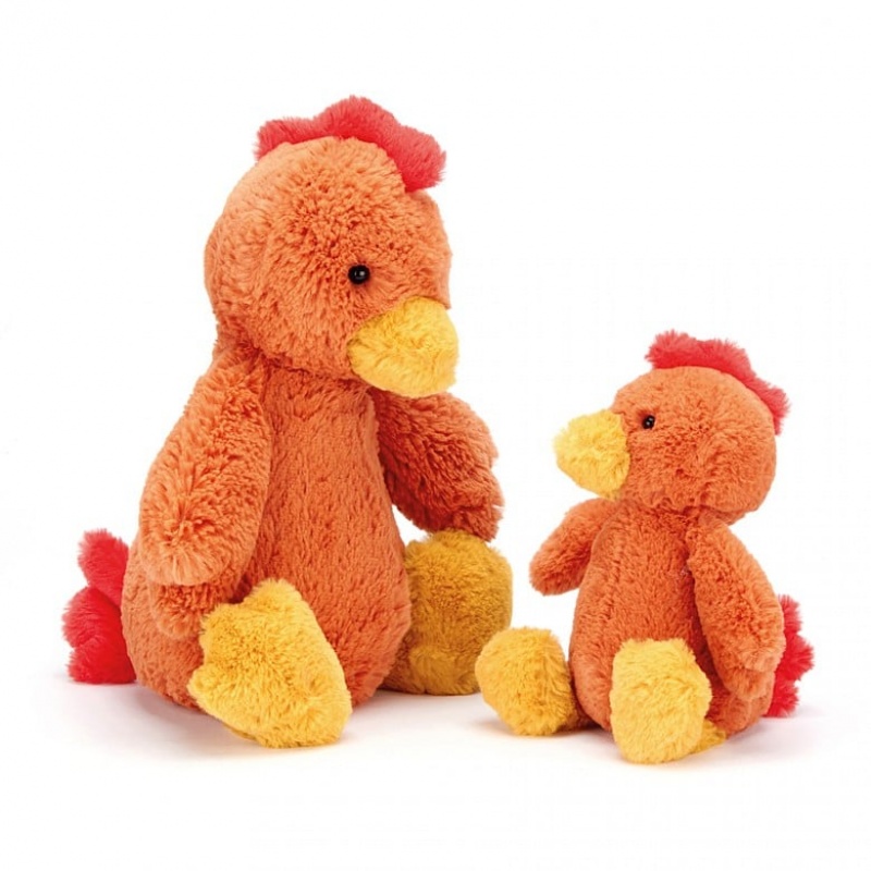 MEDIUM Jellycat Bashful Rooster 31 CM, Jellycat USA | DS8250463