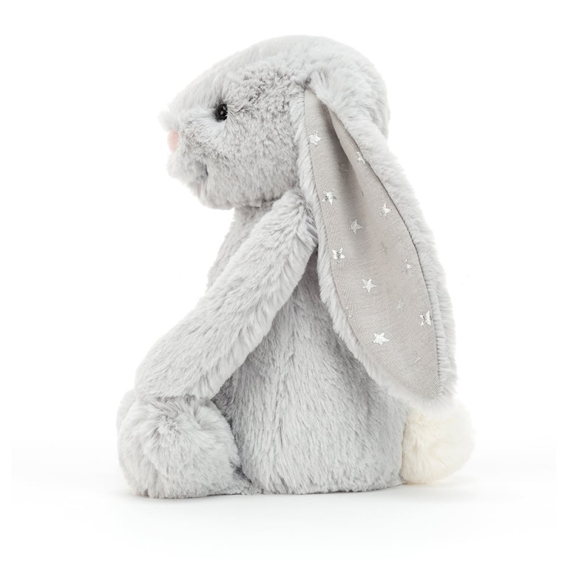 MEDIUM Jellycat Bashful Shimmer Bunny 31 CM X 12 CM, Jellycat USA | LG4203879