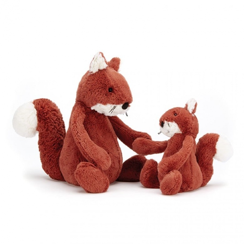 MEDIUM Jellycat Bashful Squirrel 31 CM, Jellycat USA | UH2961538