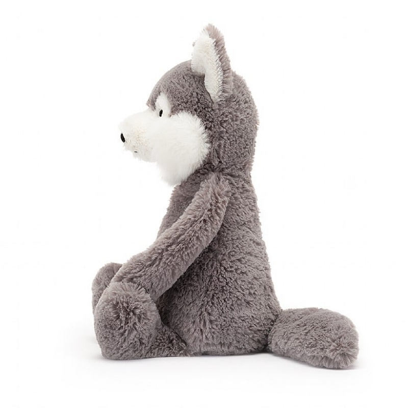 MEDIUM Jellycat Bashful Wolf 31 CM X 12 CM, Jellycat USA | XG7364105