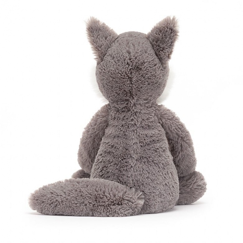 MEDIUM Jellycat Bashful Wolf 31 CM X 12 CM, Jellycat USA | XG7364105