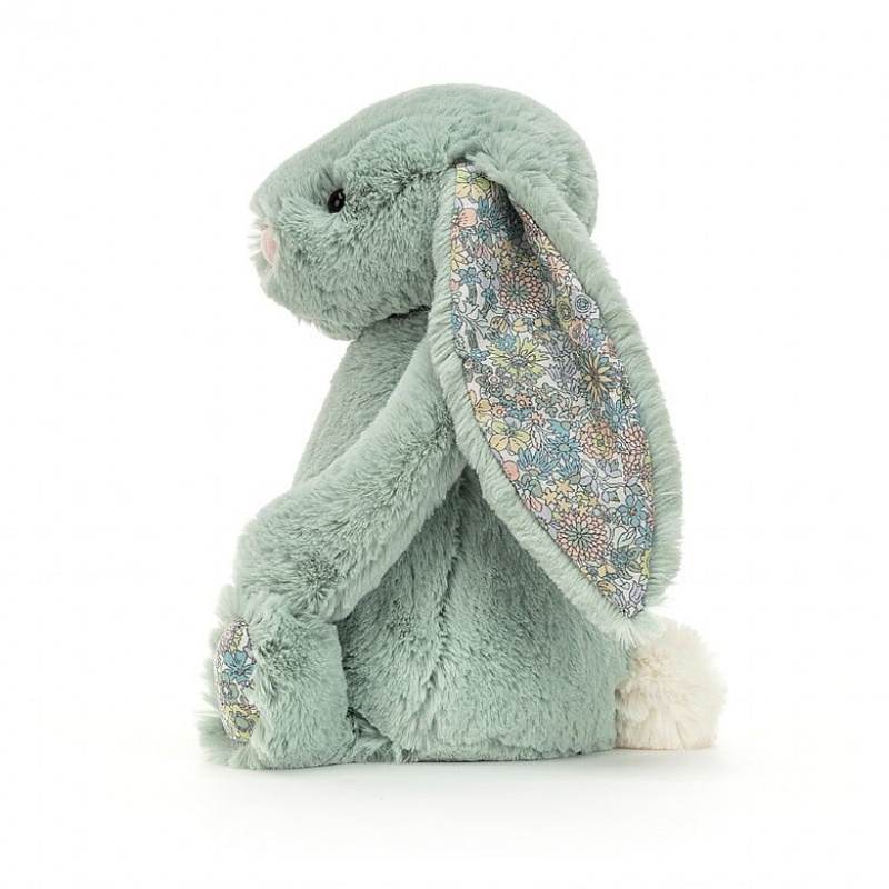 MEDIUM Jellycat Blossom Sage Bunny 31 CM X 12 CM, Jellycat USA | XS2437190