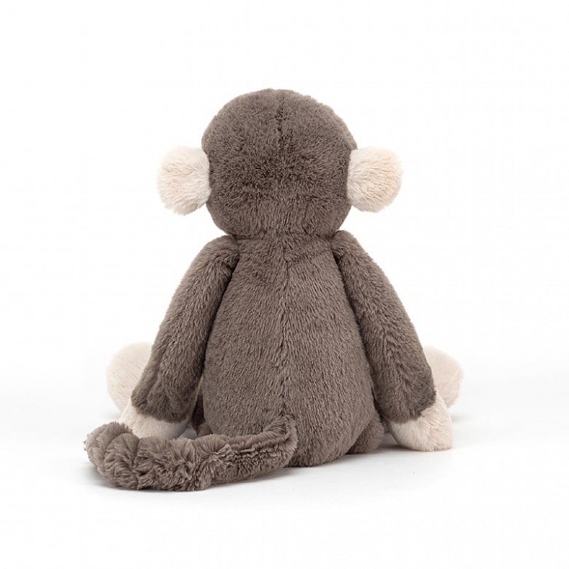 MEDIUM Jellycat Brodie Monkey 34 CM X 9 CM, Jellycat USA | YW9047312