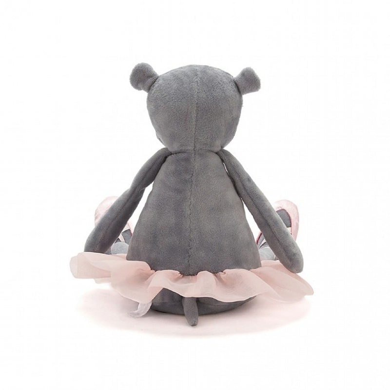 MEDIUM Jellycat Dancing Darcey Hippo 33 CM X 10 CM, Jellycat USA | SQ8362705