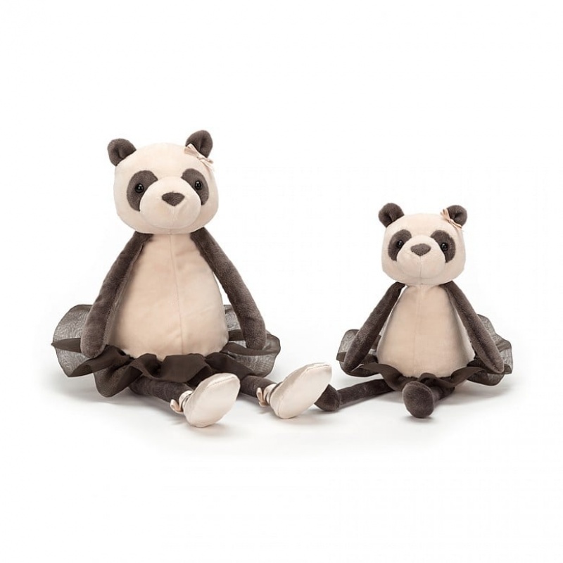 MEDIUM Jellycat Dancing Darcey Panda 33 CM X 10 CM, Jellycat USA | PG2659140