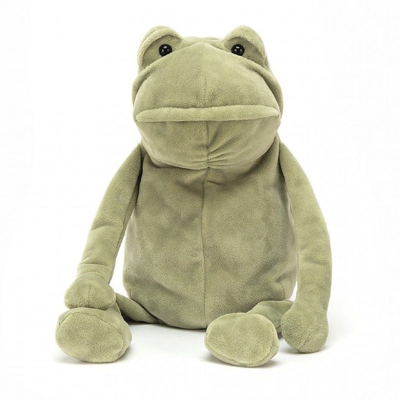 MEDIUM Jellycat Fergus Frog 33 CM X 11 CM, Jellycat USA | DP6280731