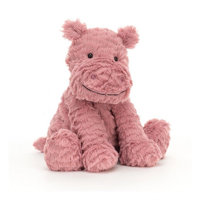 MEDIUM Jellycat Fuddlewuddle Hippo 23 CM X 13 CM, Jellycat USA | UC0978315