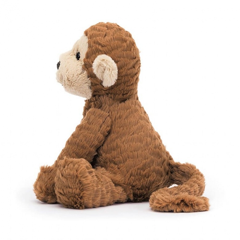 MEDIUM Jellycat Fuddlewuddle Monkey 23 CM X 11 CM, Jellycat USA | RX2503749