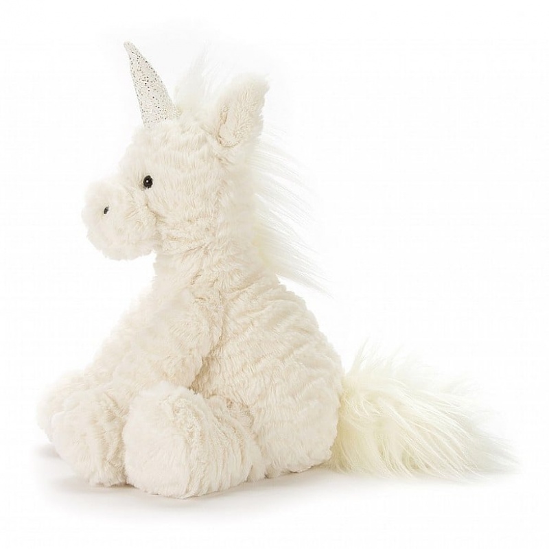 MEDIUM Jellycat Fuddlewuddle Unicorn 23 CM X 13 CM, Jellycat USA | WC5063418