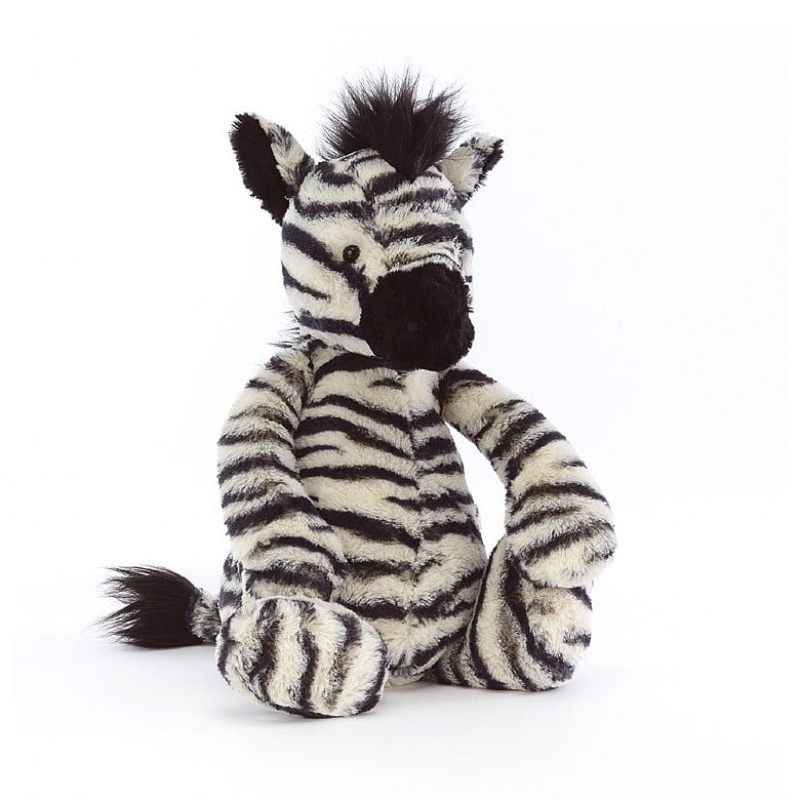 MEDIUM Jellycat If I Were A Zebra Board Book and Bashful Zebra, Jellycat USA | QC8396012