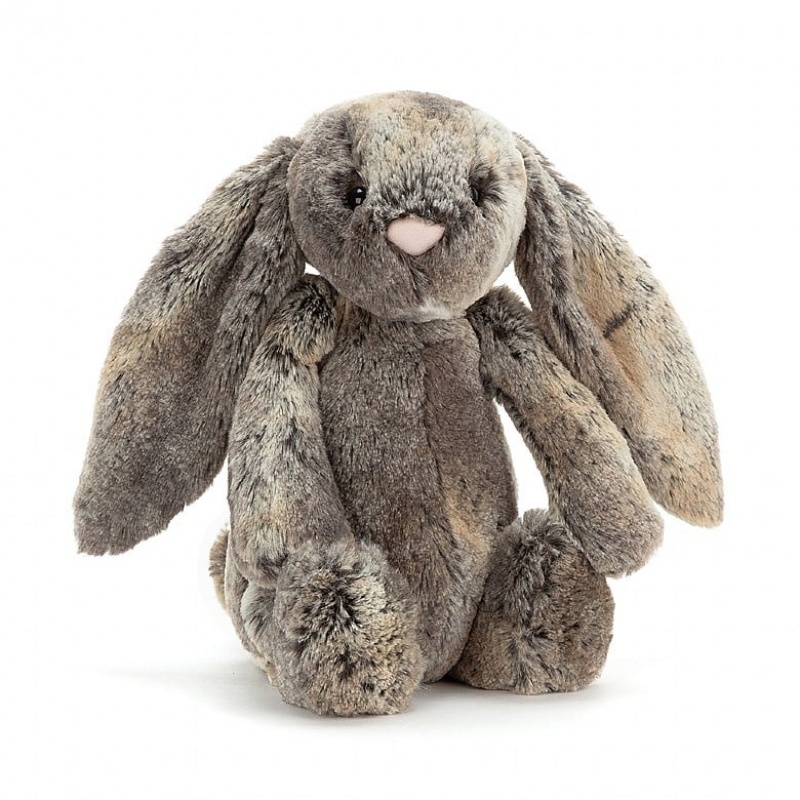 MEDIUM Jellycat Lapin Timide Veille Sur Tes Nuits & Bashful Cottontail Bunny, Jellycat USA | KA5201439