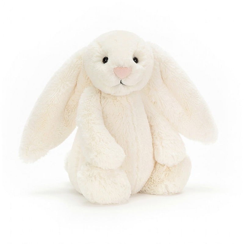 MEDIUM Jellycat Lapin Timide Veut Grandir & Bashful Cream Bunny, Jellycat USA | HO7861240