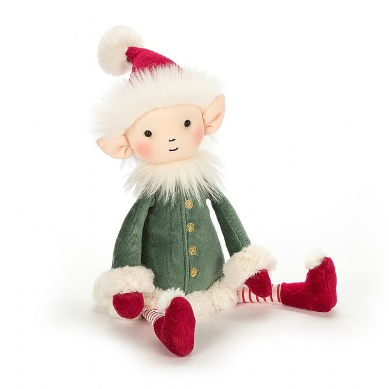 MEDIUM Jellycat Leffy Elf 34 CM X 10 CM, Jellycat USA | ZD9845302