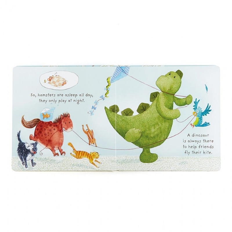 MEDIUM Jellycat My Best Pet Book and Bashful Dino, Jellycat USA | KJ0174639