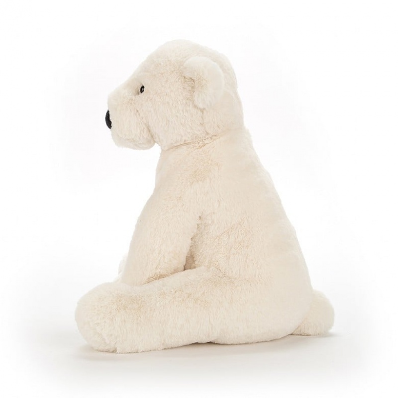 MEDIUM Jellycat Perry Polar Bear 26 CM X 15 CM, Jellycat USA | QN7261354