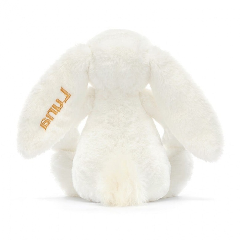 MEDIUM Jellycat Personalised Bashful Luxe Bunny Luna 31 CM X 12 CM, Jellycat USA | HY4756321