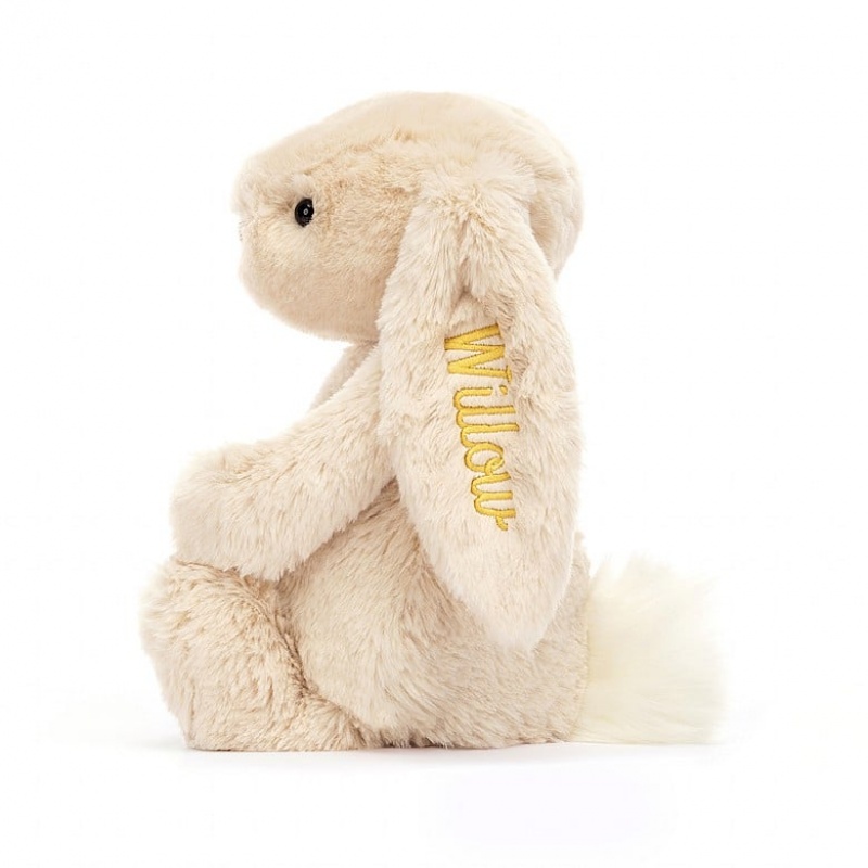 MEDIUM Jellycat Personalised Bashful Luxe Bunny Willow 31 CM X 12 CM, Jellycat USA | FV3067854