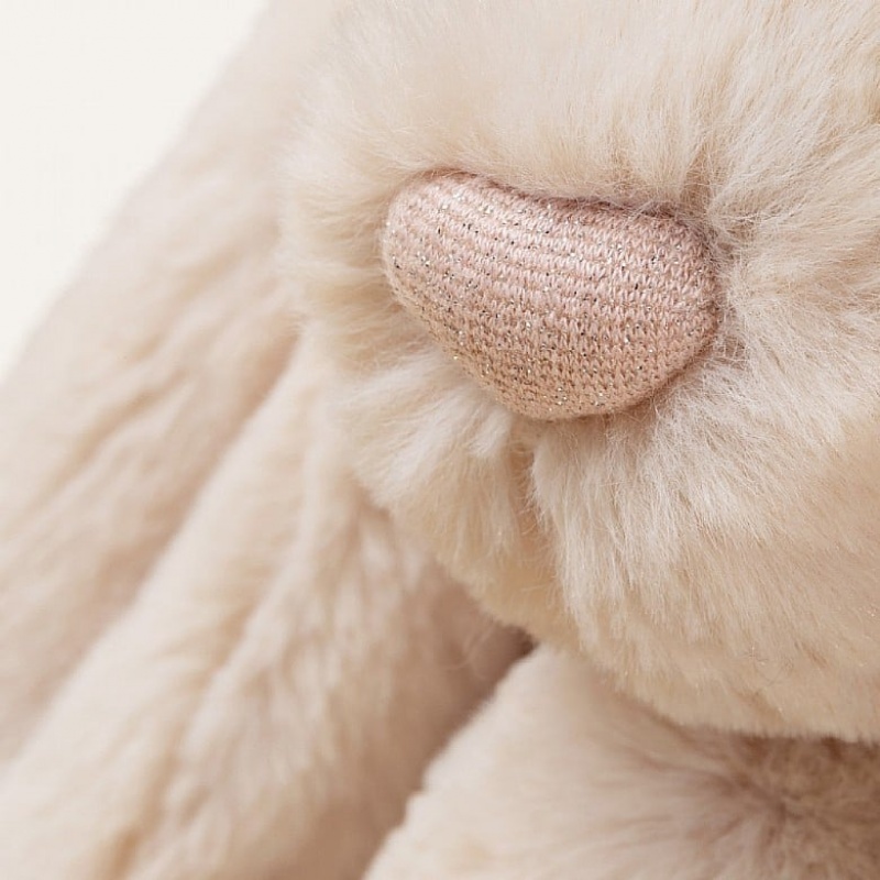 MEDIUM Jellycat Personalised Bashful Luxe Bunny Willow 31 CM X 12 CM, Jellycat USA | FV3067854