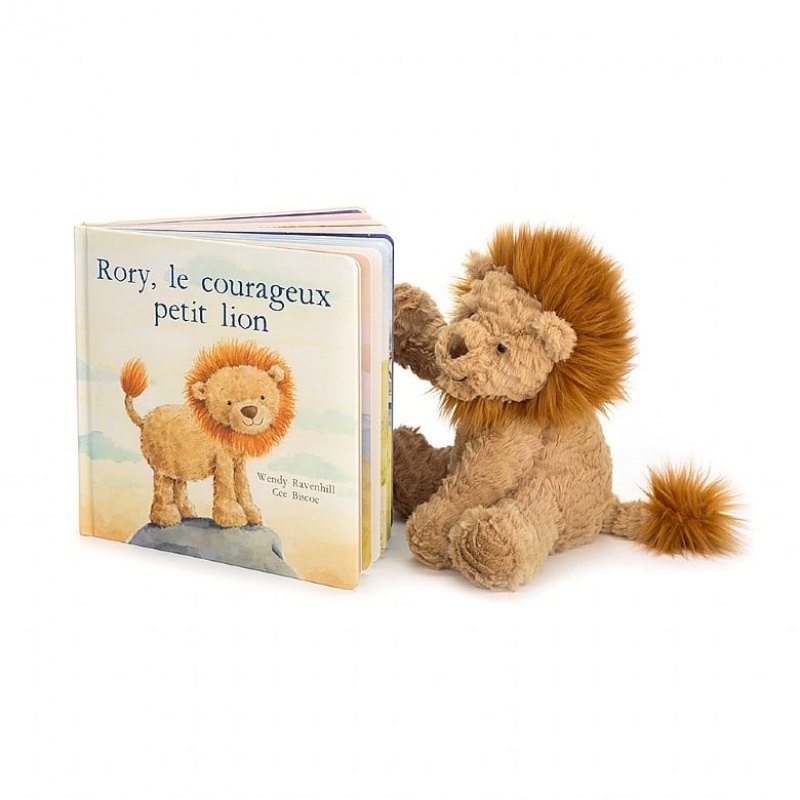 MEDIUM Jellycat Rory Le Courageux Petit Lion & Fuddlewuddle Lion, Jellycat USA | MN6743825