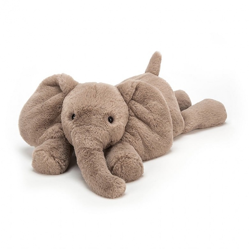 MEDIUM Jellycat Smudge Elephant 24 CM X 12 CM, Jellycat USA | DG8273019