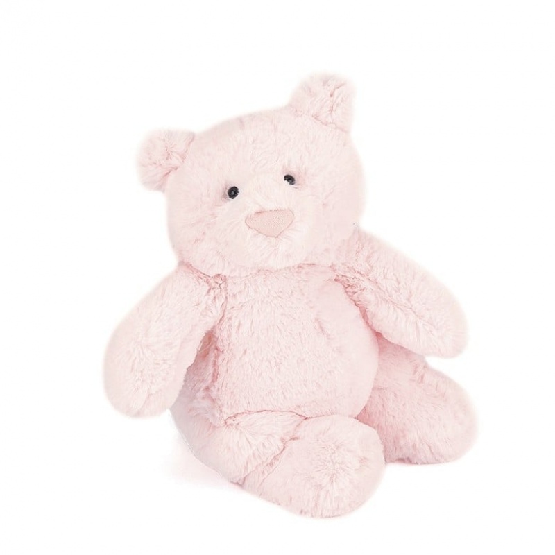 MEDIUM Jellycat Squidgy Bear Pink 27 CM, Jellycat USA | VT8763152