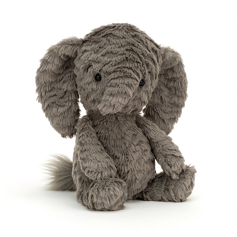 MEDIUM Jellycat Squishu Elephant 20 CM X 10 CM, Jellycat USA | ZH1689374