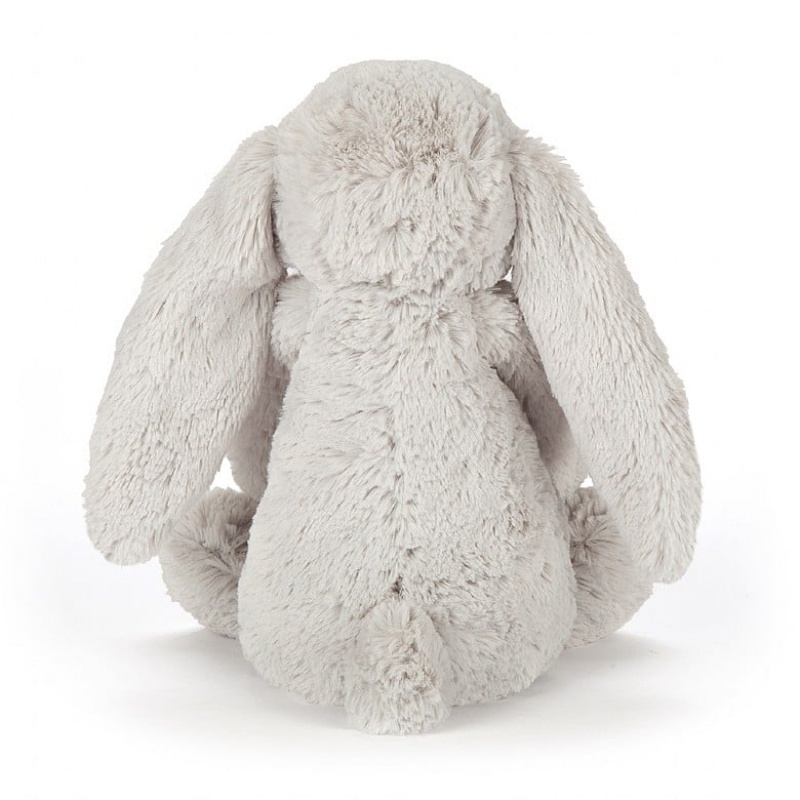 SMALL Jellycat Bashful Blossom Silver Bunny 18 CM, Jellycat USA | YP8264137