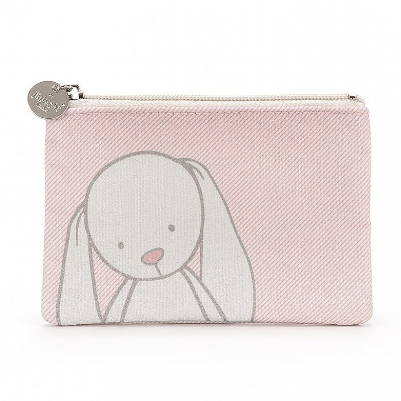 SMALL Jellycat Bashful Bunny Flat Bag 11 CM X 1 CM, Jellycat USA | TB3801642