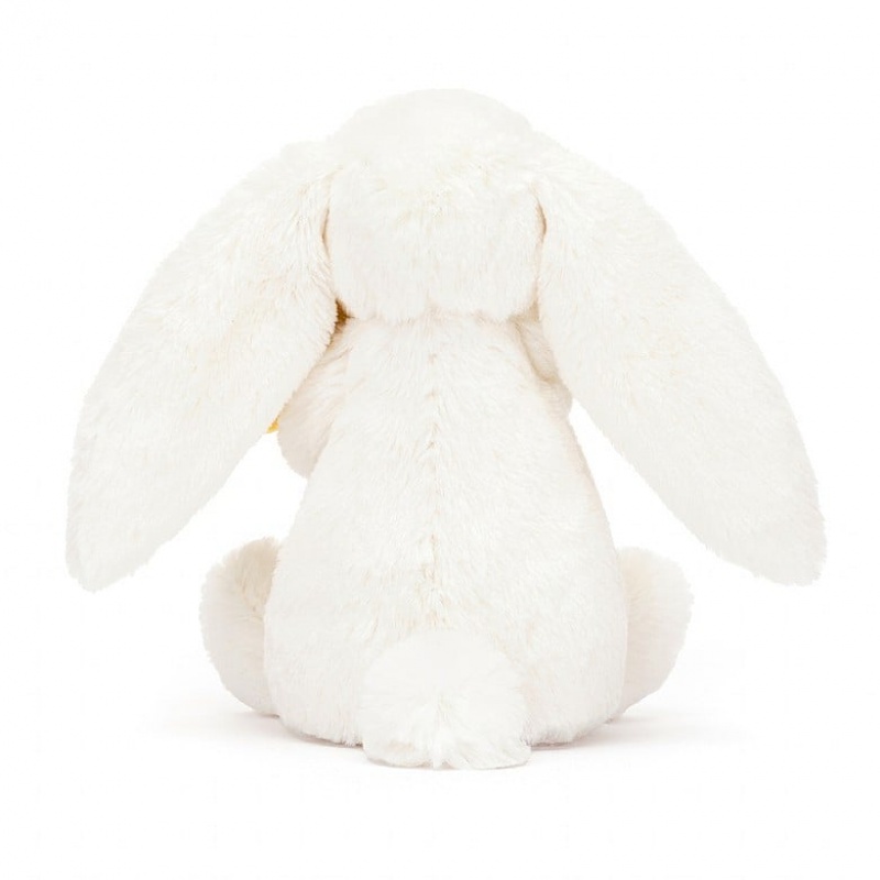 SMALL Jellycat Bashful Bunny with Daffodil 18 CM X 9 CM, Jellycat USA | OG8514620