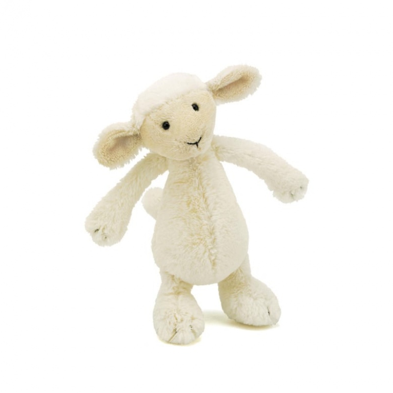 SMALL Jellycat Bashful Lamb 18 CM, Jellycat USA | JX9043187