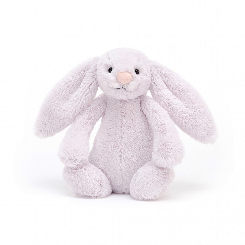 SMALL Jellycat Bashful Lavender Bunny 18 CM X 9 CM, Jellycat USA | LC6091237