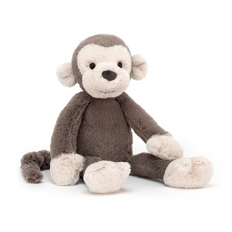 SMALL Jellycat Brodie Monkey 27 CM X 7 CM, Jellycat USA | NS0159428