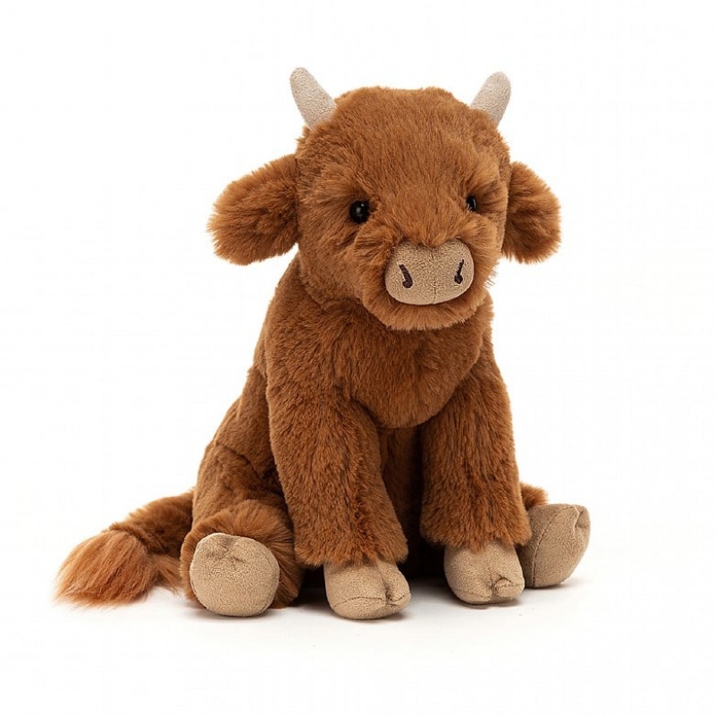 SMALL Jellycat Callie Cow 20 CM X 9 CM, Jellycat USA | LE8245796