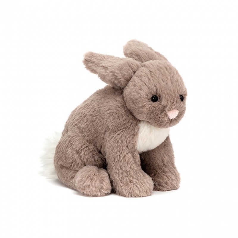 SMALL Jellycat Riley Rabbit Beige 16 CM X 11 CM, Jellycat USA | QD0495162