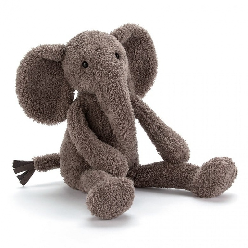 SMALL Jellycat Slackajack Elephant 33 CM X 10 CM, Jellycat USA | AN9428053