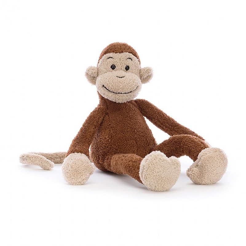 SMALL Jellycat Slackajack Monkey 33 CM X 10 CM, Jellycat USA | LJ6398275