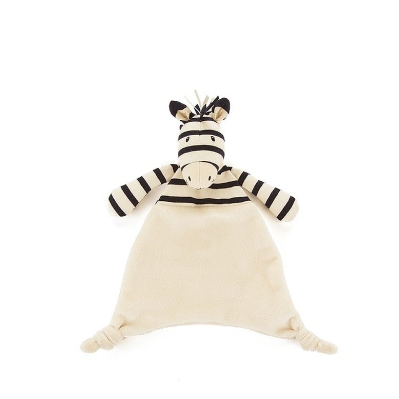 SMALL Jellycat Zoot Zebra Soother 23 CM, Jellycat USA | CO1745890