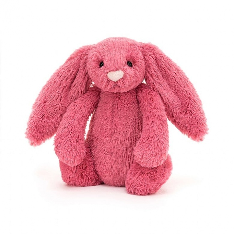 TINY Jellycat Bashful Cerise Bunny 13 CM X 6 CM, Jellycat USA | ZP1265793