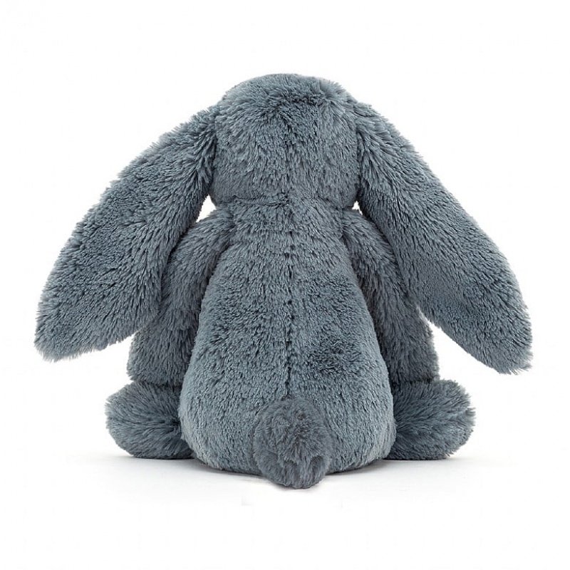 TINY Jellycat Bashful Dusky Blue Bunny 13 CM X 6 CM, Jellycat USA | XR4791062