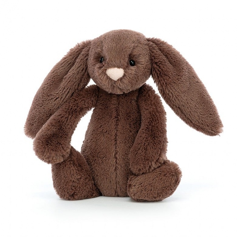 TINY Jellycat Bashful Fudge Bunny 13 CM X 6 CM, Jellycat USA | AW4960378