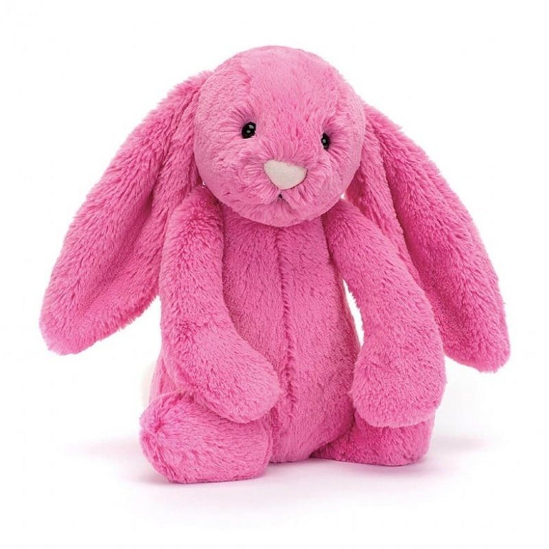 TINY Jellycat Bashful Hot Pink Bunny 13 CM X 6 CM, Jellycat USA | UJ8214597