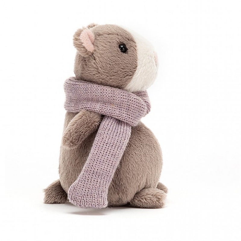 TINY Jellycat Happy Nutmeg Hamster Mini 12 CM X 7 CM, Jellycat USA | VC2906175